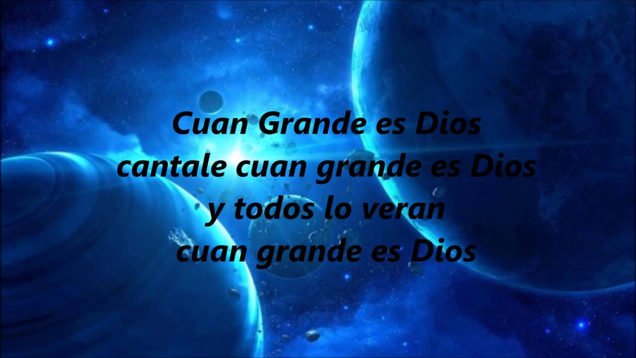 cuan grande es Dios pista original