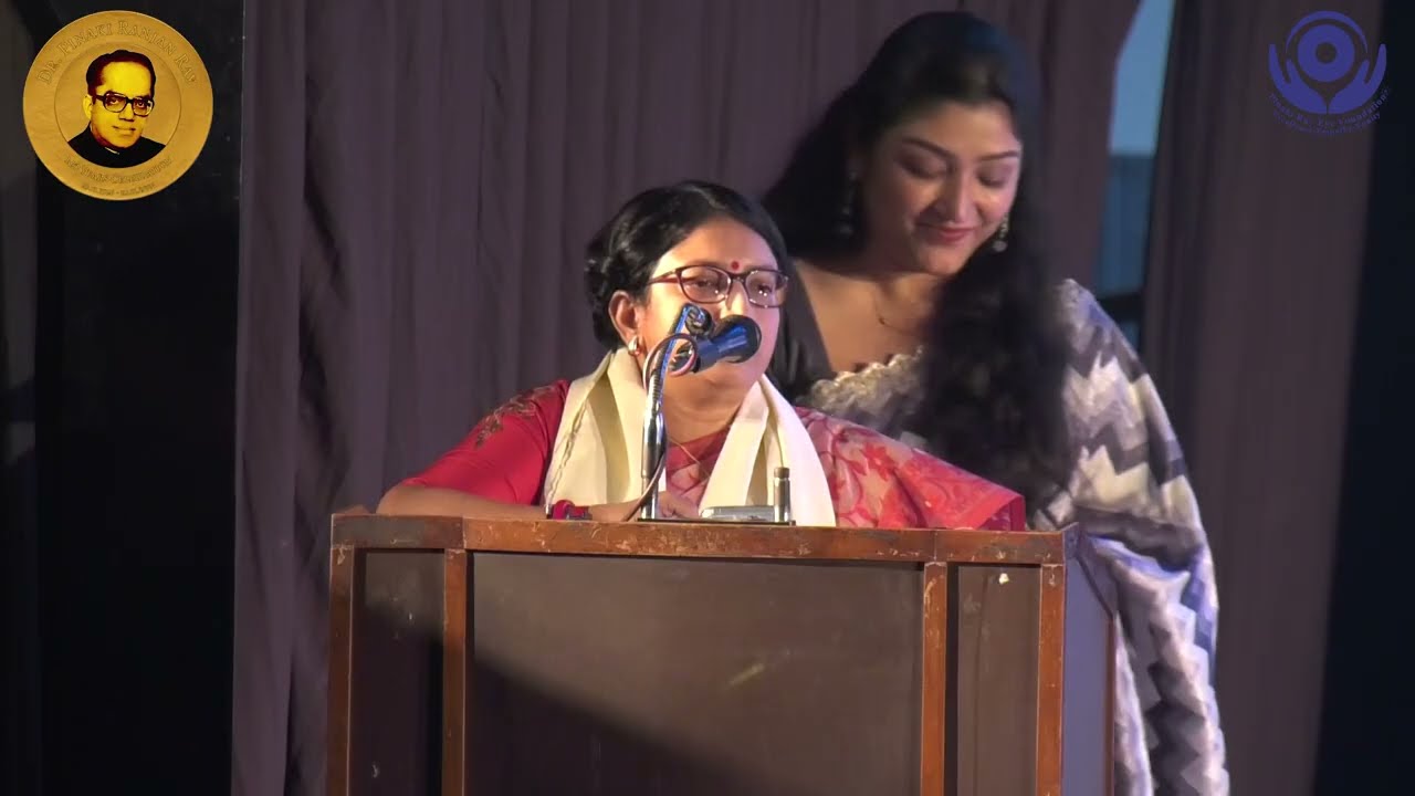 Felicitation of Dr Srabani Dhar for Radiology excellence at Dr Pinaki Ranjan Ray Birth Centenary.