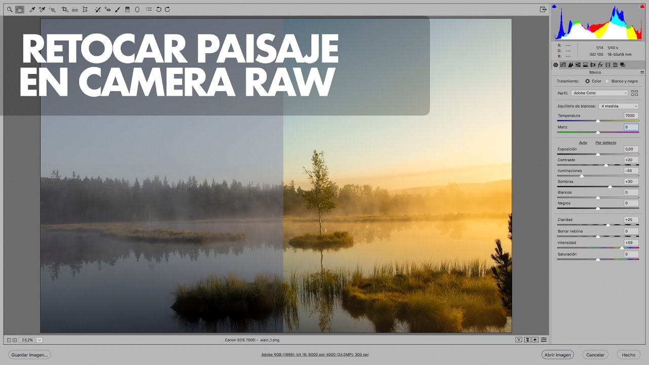 COMO RETOCAR PAISAJE EN CAMERA RAW | Alain Perdomo