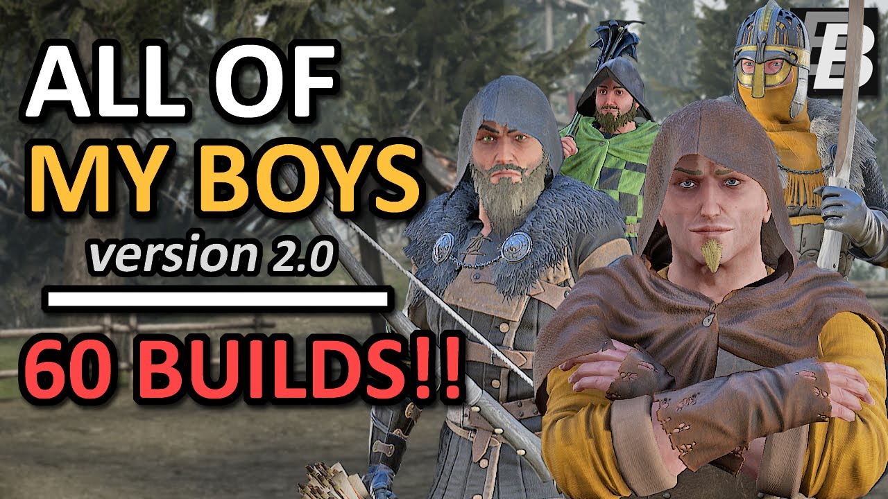 All Of My Mordhau Builds | 60 Unique Loadouts - Eveningstar, Mace, Archers & More!