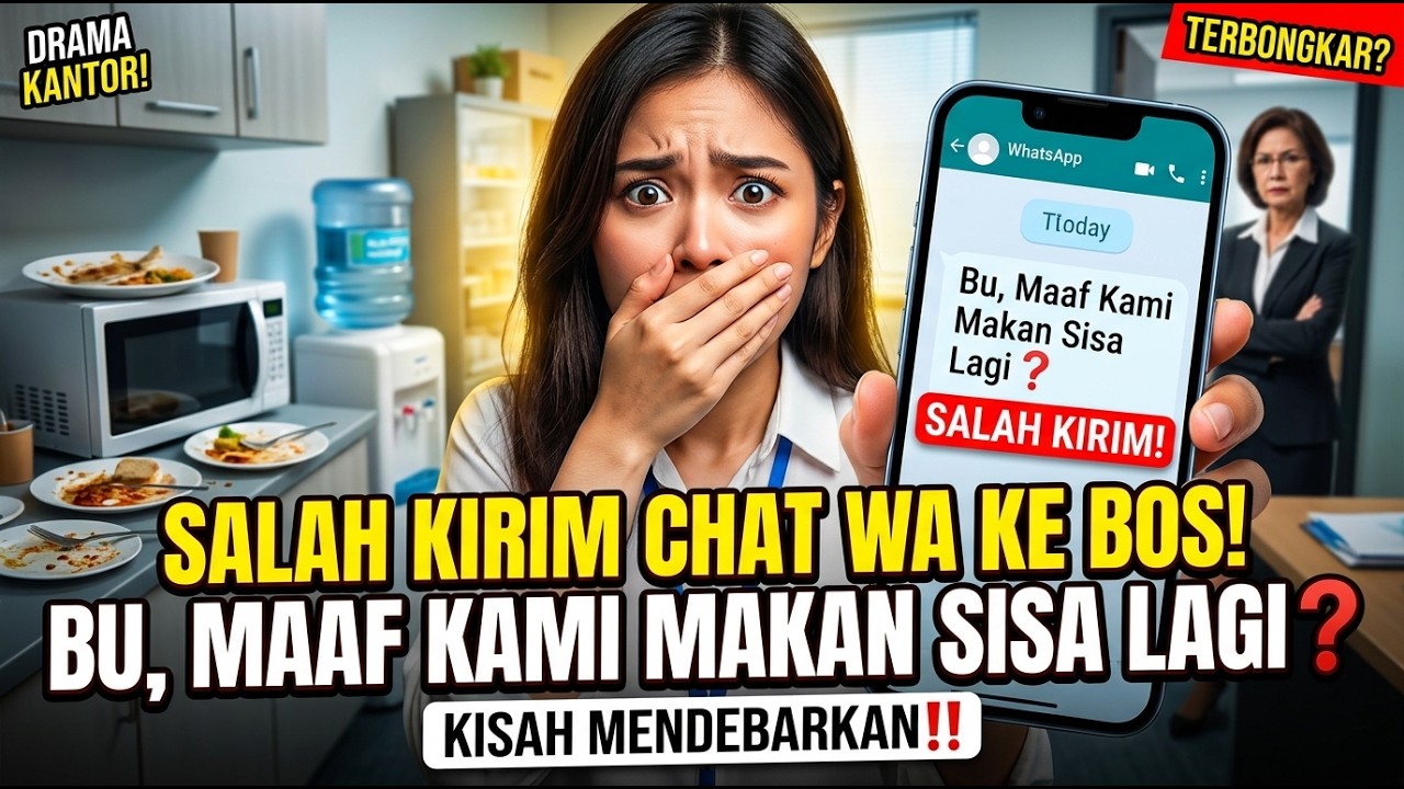 Salah Kirim Chat WhatsApp ke Atasan “Bu, Maaf Kita Makan Sisa Lagi❓ Sebuah Kisah yang Menggetarkan‼️