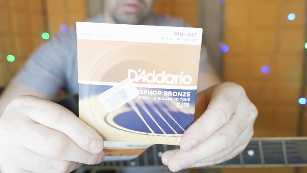 Поставил струны D'Addario - Одни из лучших струн для акустической гитары!