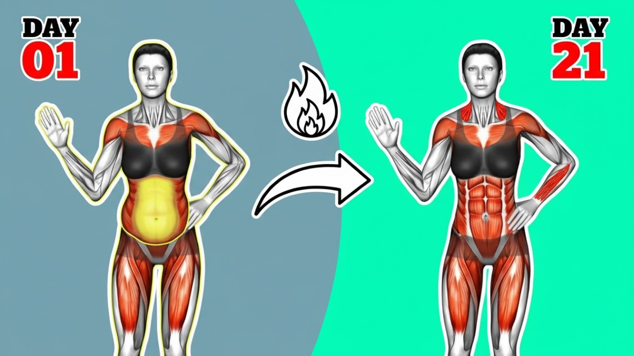 30-Min Standing Belly Fat Destroyer 🔥 Melt Stubborn Belly & Transform Your Waist at Home ✨
