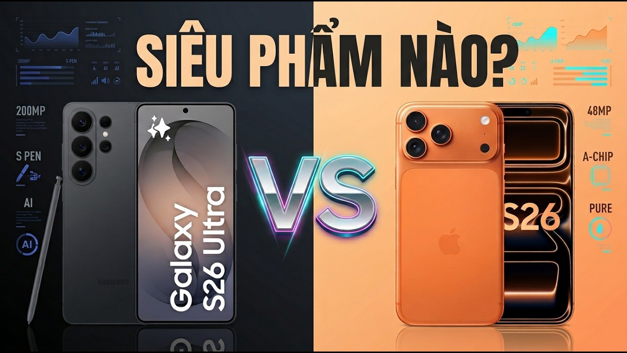 Kèo cân não: Galaxy S26 Ultra hay iPhone 17 Pro Max là đỉnh cao flagship 2026?