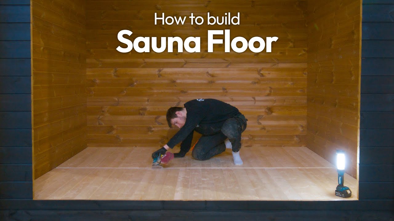 How We Built Our Sauna Floor (step by step)