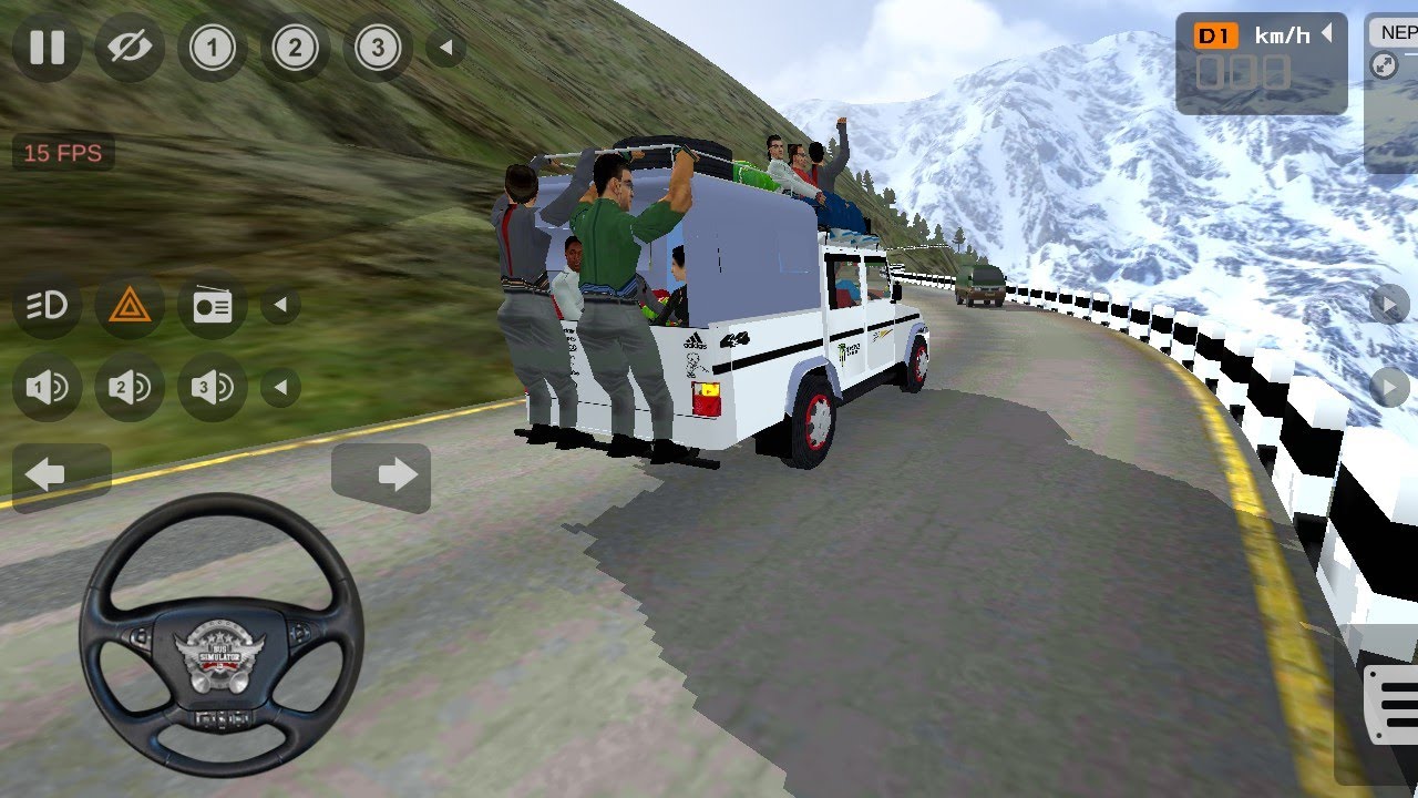 🏔️Nepali V3Everest Road Public Transport Driving In Bolero Jeep | Bus Simulator indonesia