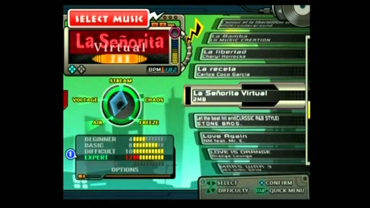 Dance Dance Revolution X2 (US CS) Full Song List