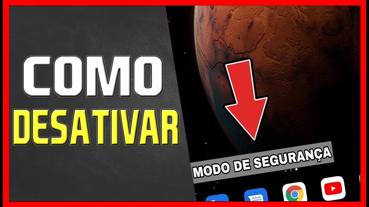 Celular no MODO DE SEGURANÇA - como desativar