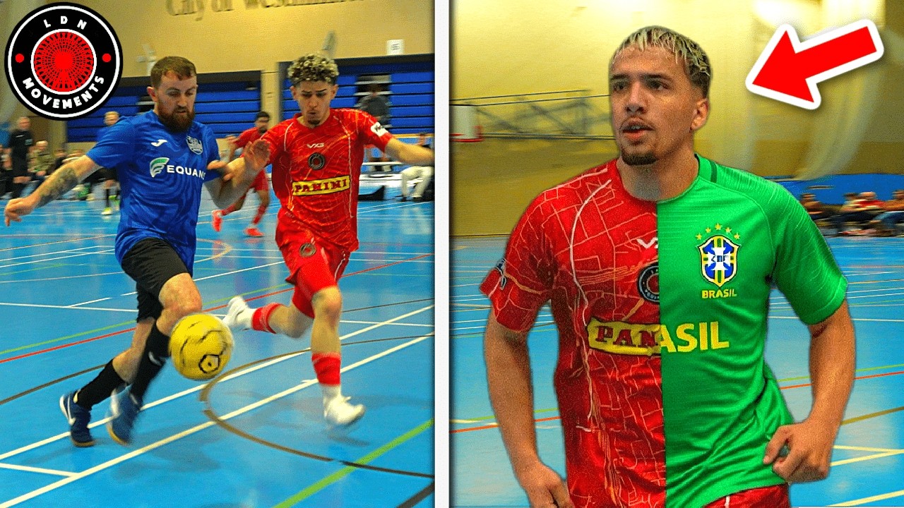 I Played in a PRO FUTSAL MATCH - Brazilian Footballer Is UNSTOPPABLE! (10+ Goals)
