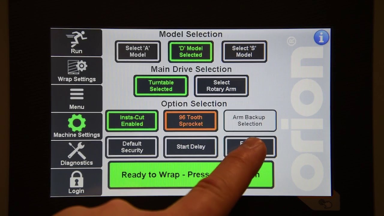 Flex HMI Programming - Semi-Automatic Stretch Wrapper