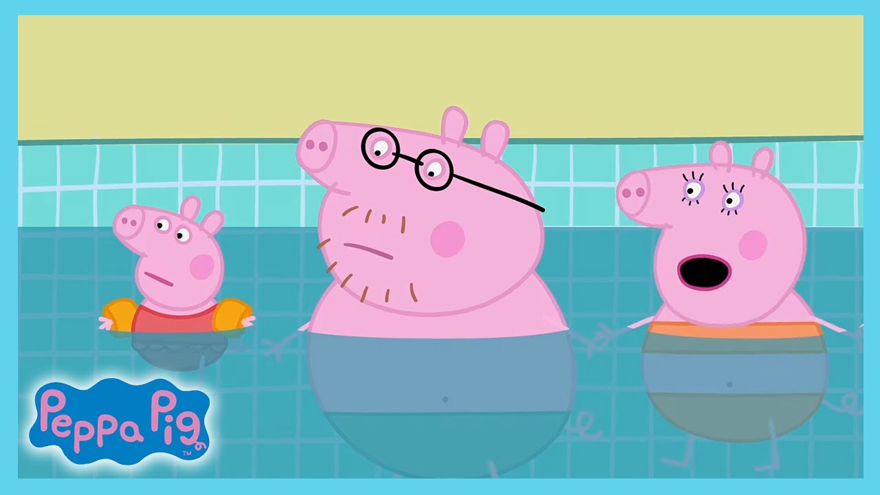 George Goes Swimming - Peppa Pig | Cartoons for Kids | WildBrain Learning Lab