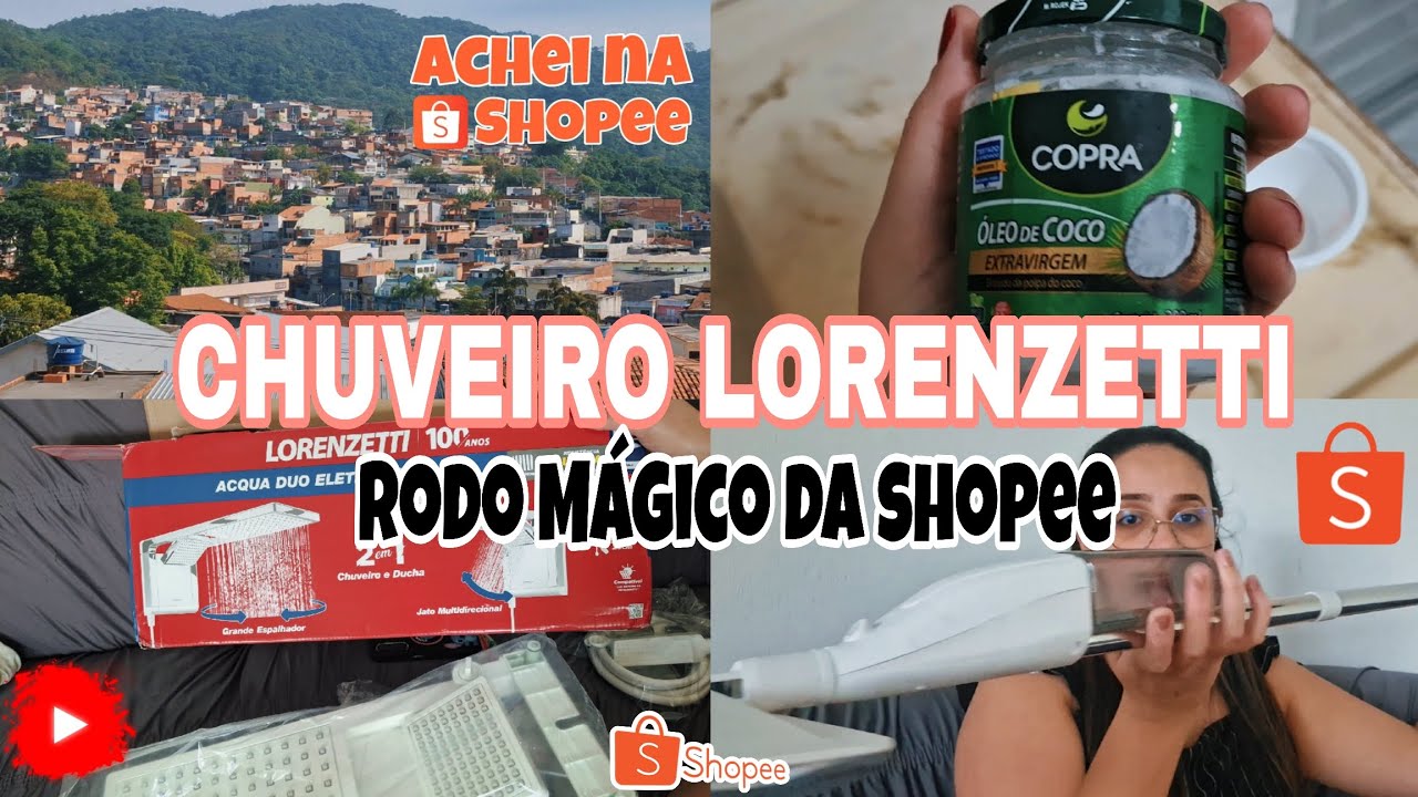 Comprei o rodo Mágico da SHOPEE, Organização, meu chuveiro novo da Lorenzetti *Acqua duo* 🙏✨️