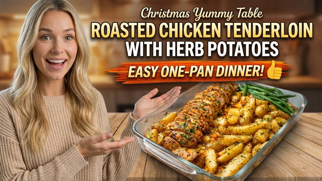 Family Favorite Roasted Chicken | Golden Potatoes and Green Beans!