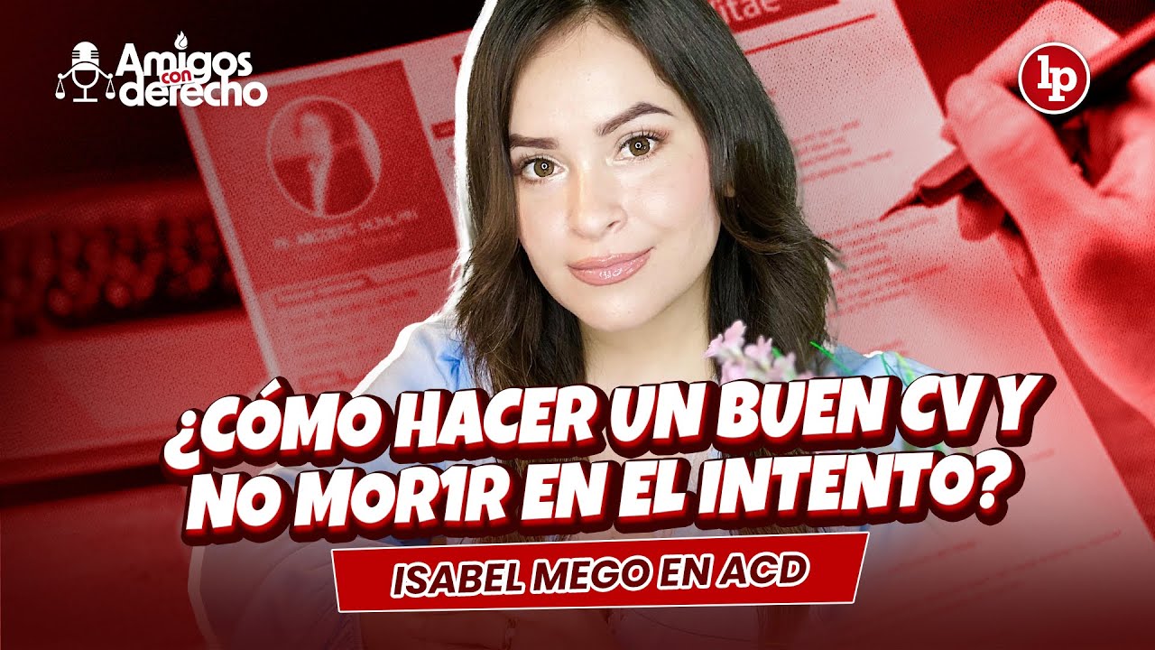 MEJORA TU CV y otras herramientas para conseguir trabajo ft ISABEL MEGO | 