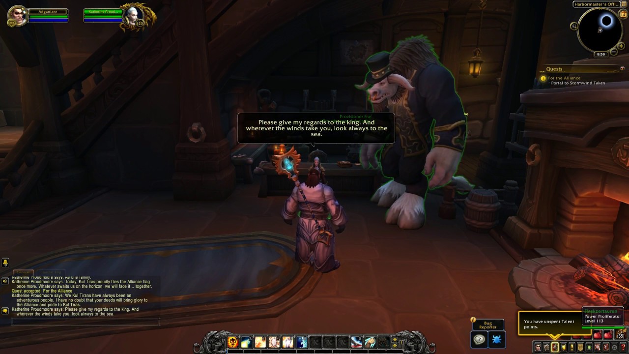 Kul Tiran Humans Intro Cutscene in Patch 8.1.5