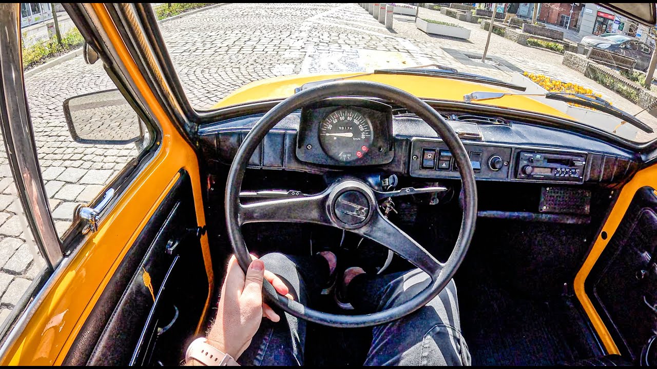 1976 Fiat 126p TOP SPEED [0.6 23hp] |0-100| POV Test Drive #2014 Joe Black