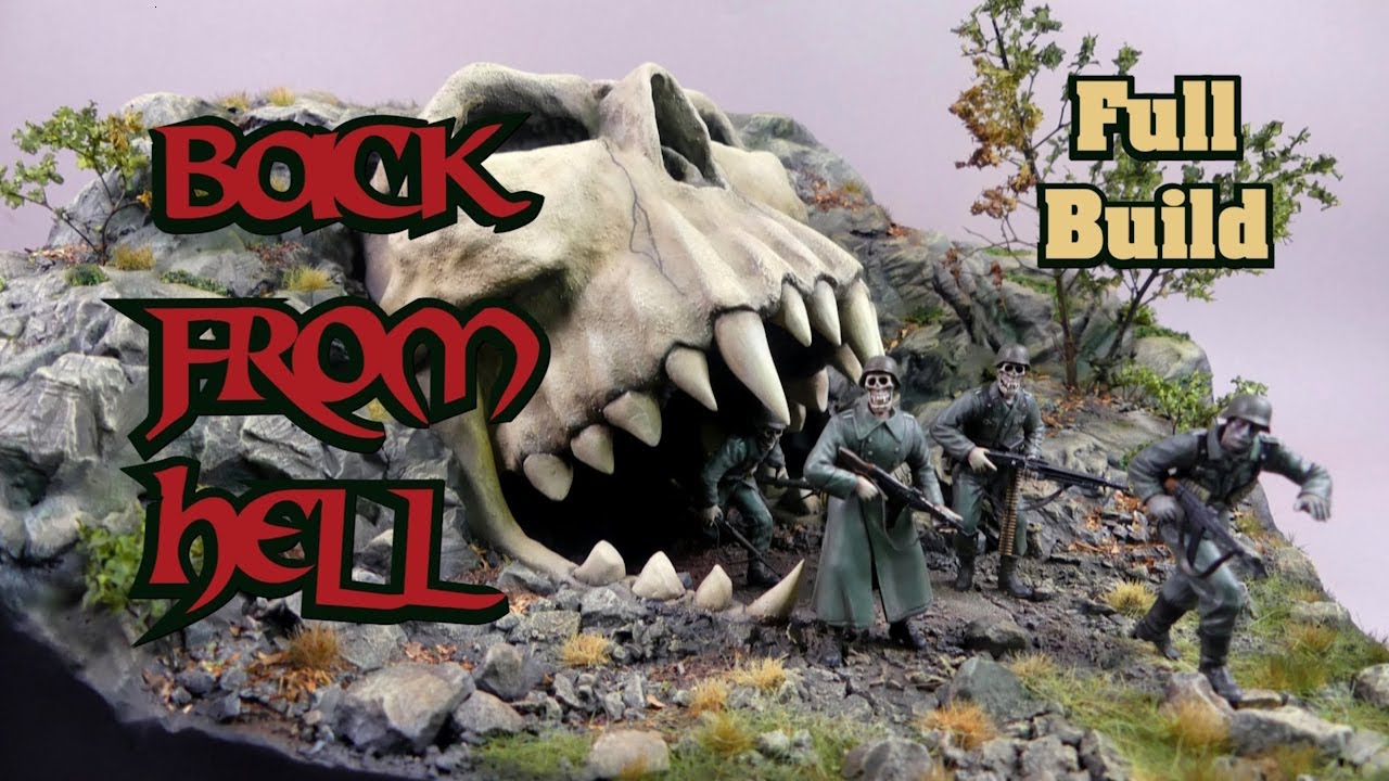 I made a scary 1:35 Scale ZOMBIE SOLDIERS INVASION Diorama