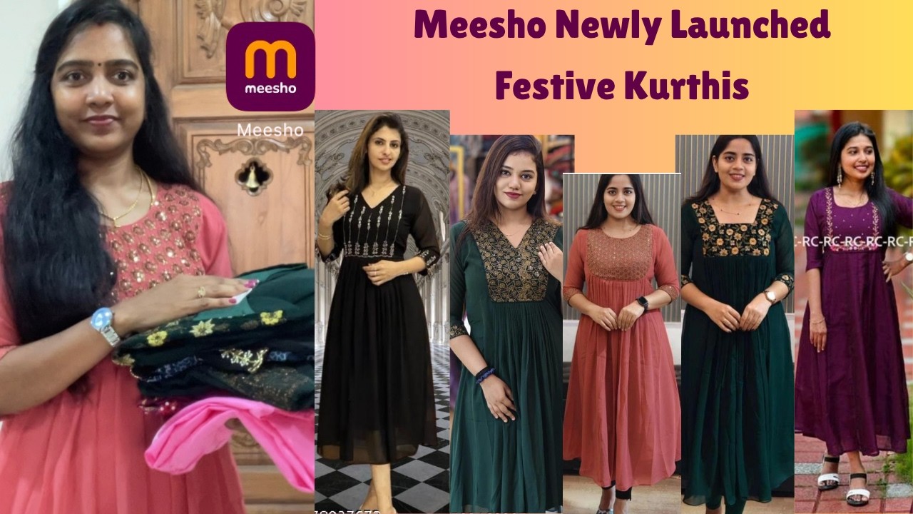 Meesho Newly Launched Festive Kurthi Collection #meeshokurthis #meeshohaul #meeshofinds2025