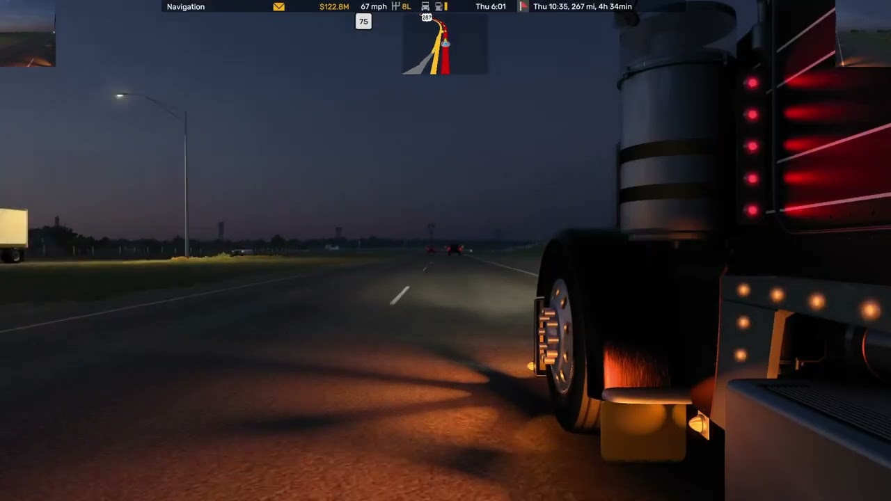 ATS - A morning drive in Texas with Pizzster 389 and N14 by Zeemods
