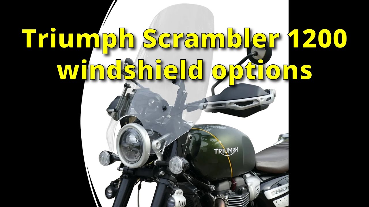 A review of windshields available for the Triumph Scrambler 1200