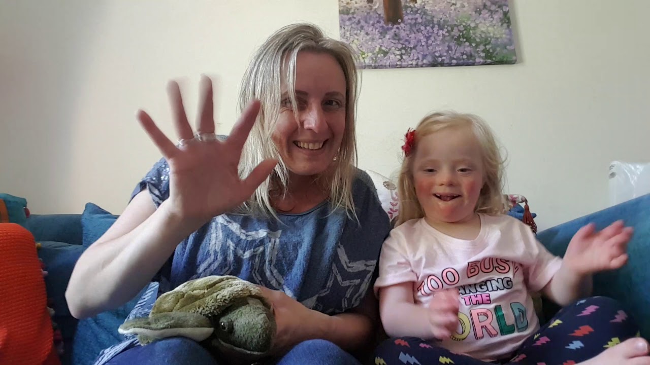 Makaton for 'turtle' 🐢
