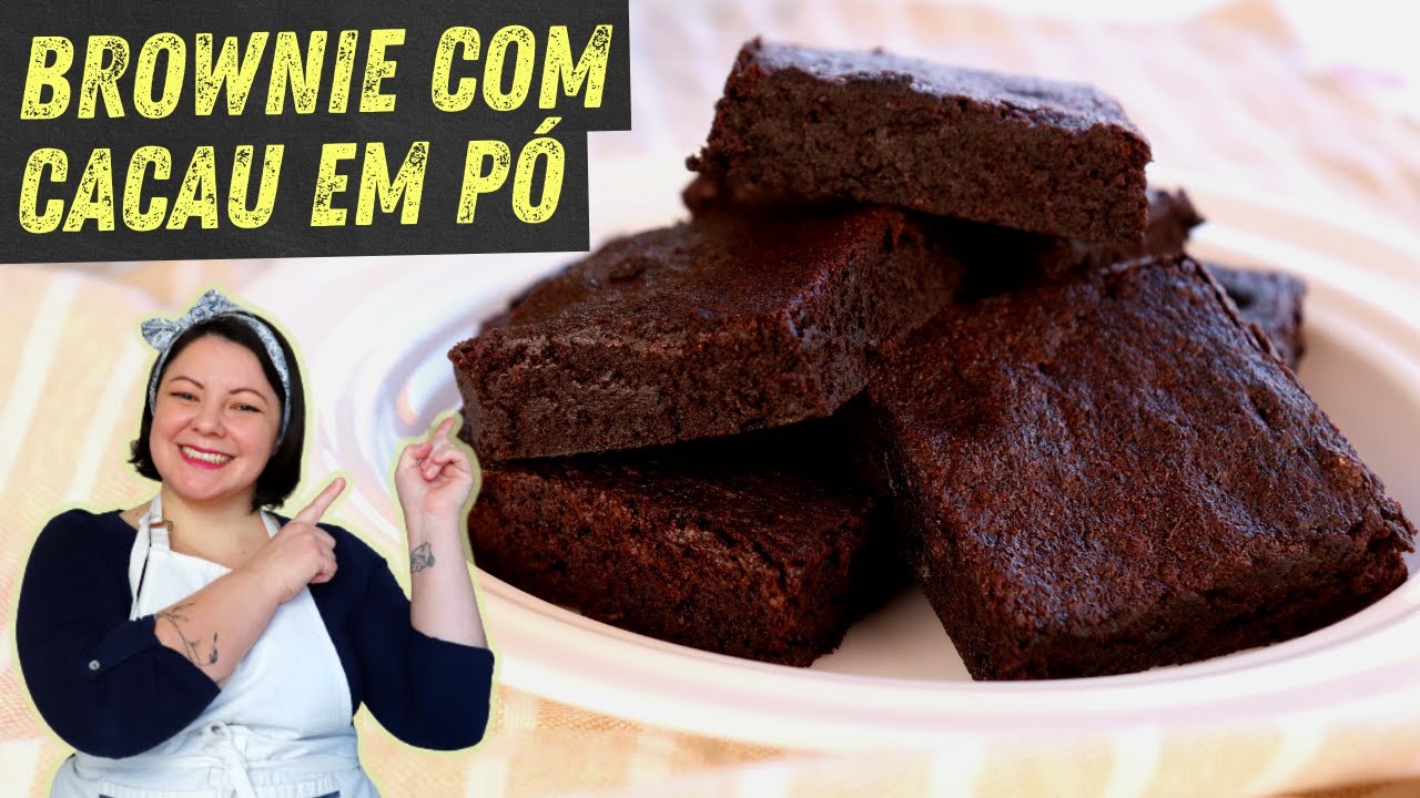Brownie com Cacau em Pó | Priscila Piardi