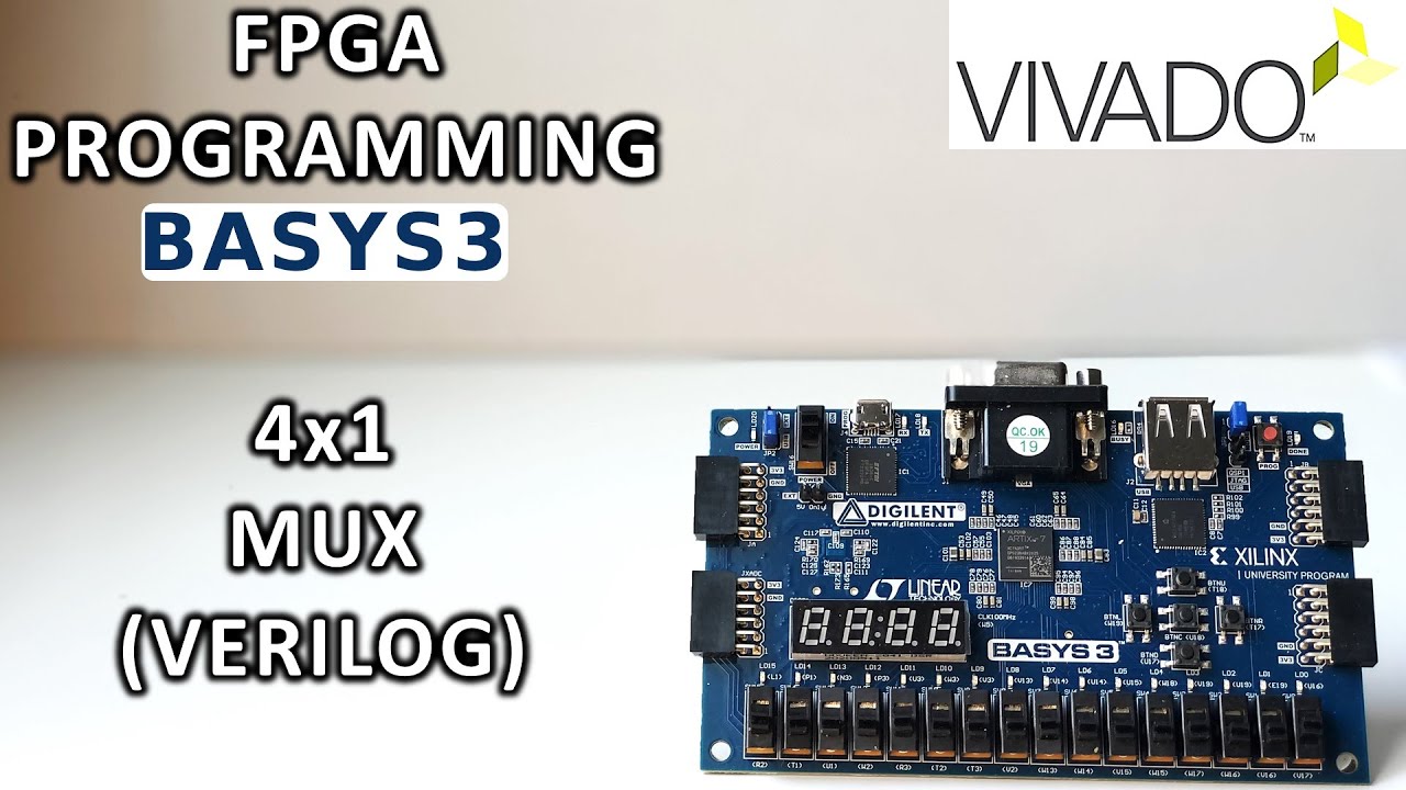 Программирование FPGA на Verilog: мультиплексор 4x1