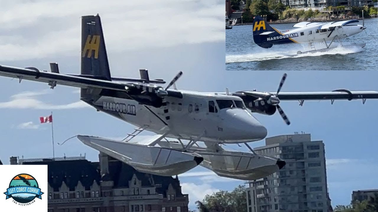 Шоу гидросамолетов в гавани Виктория: взлеты и посадки в ветреный день