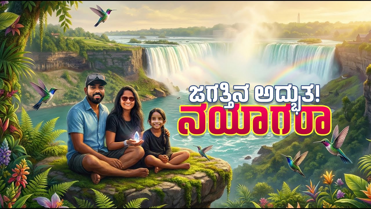 ನಯಾಗರ ಫಾಲ್ಸ್ ನ ಅಧ್ಬುತ ಕ್ಷಣಗಳು |ಅಬ್ಬಾ ಎಷ್ಟು ದೊಡ್ಡ ಜಲಪಾತ |Montreal to Niagara Falls | Fire Works