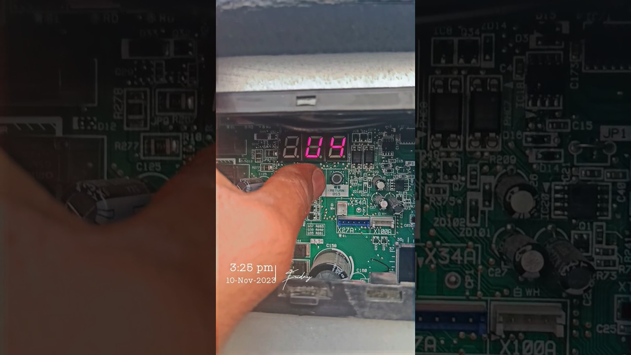 Daikin VRV X How to check error code on outdoor