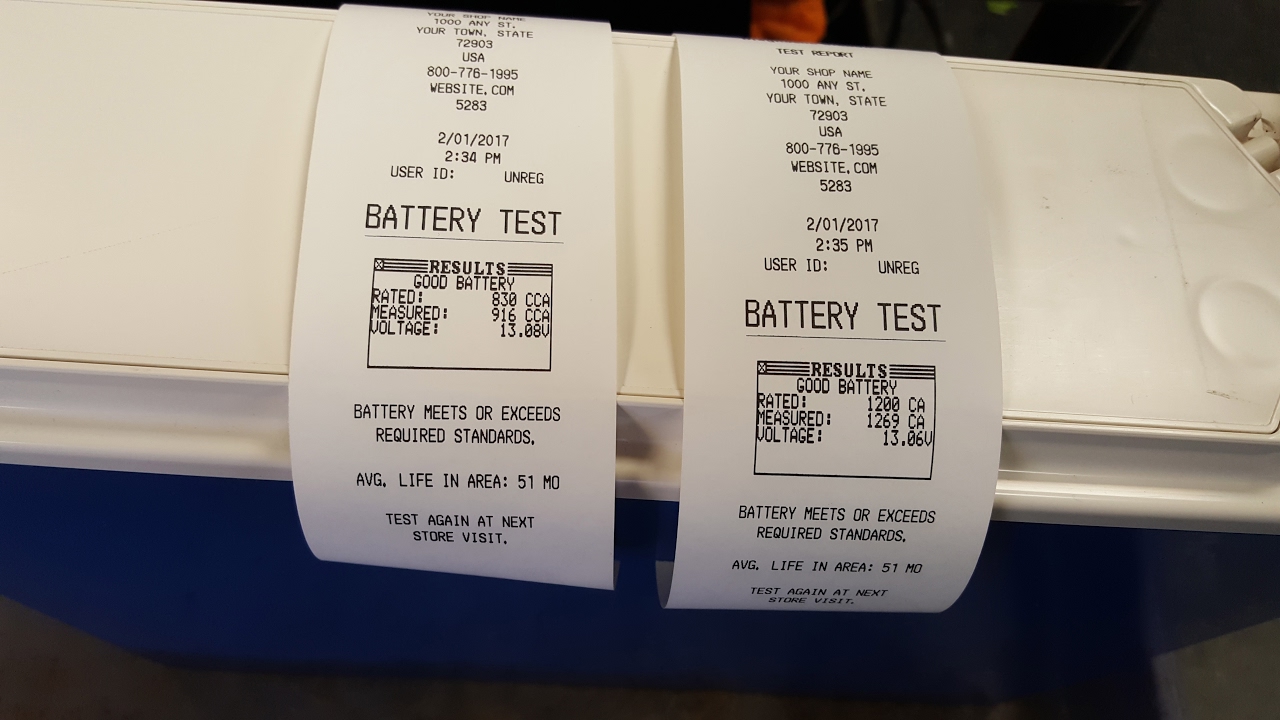 Test My Batteries: Northstar SMS 220 AGM (Brass SAE Post, Part: SMS-AGM-220)