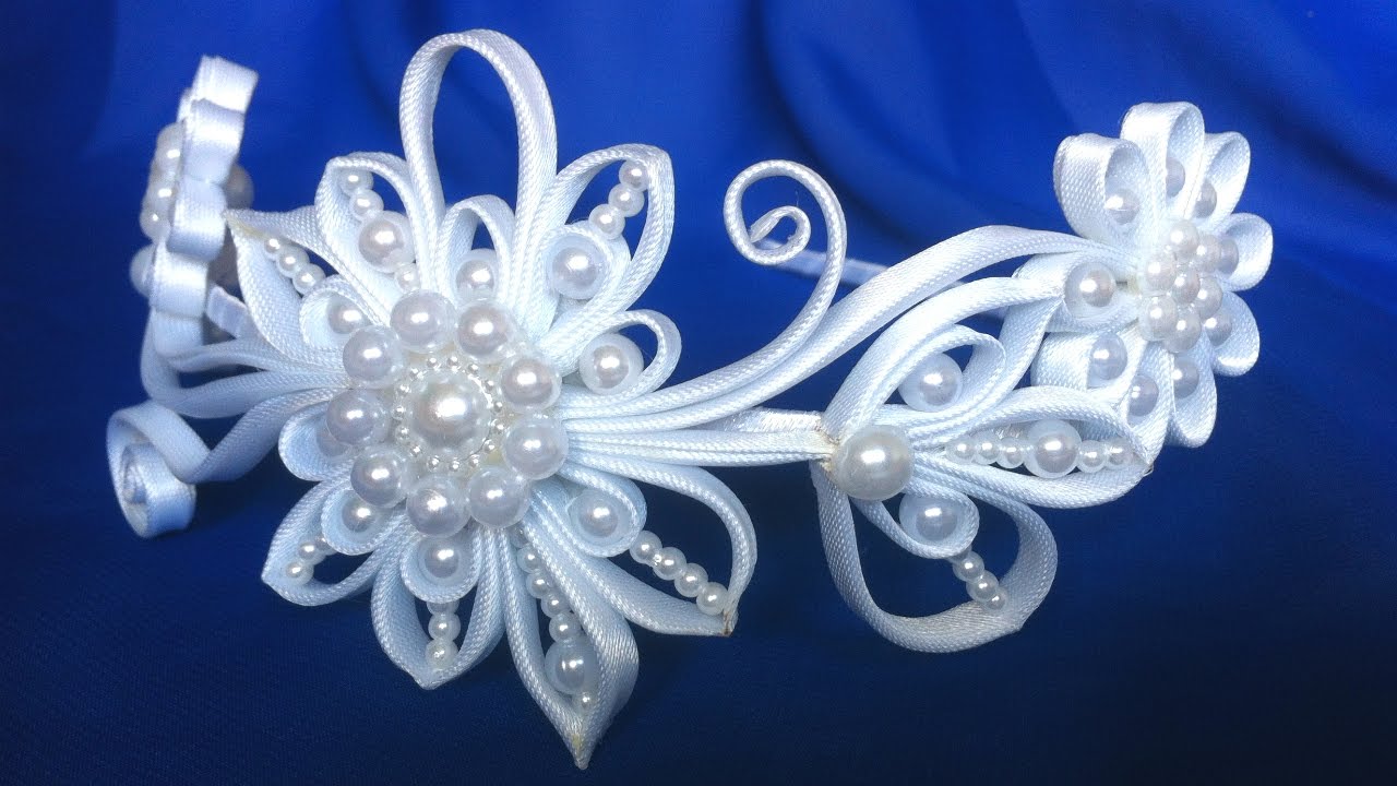 Ободок квилинг Завитки из косой бейки своими руками МК. DIY Quilling Bezel Curls from oblique beiki