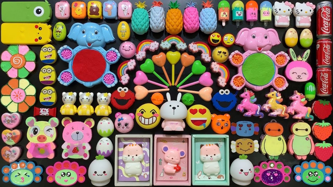 Festival of Colors !! Mixing Random Things Into Slime !! Satisfying Slime Smoothie #788