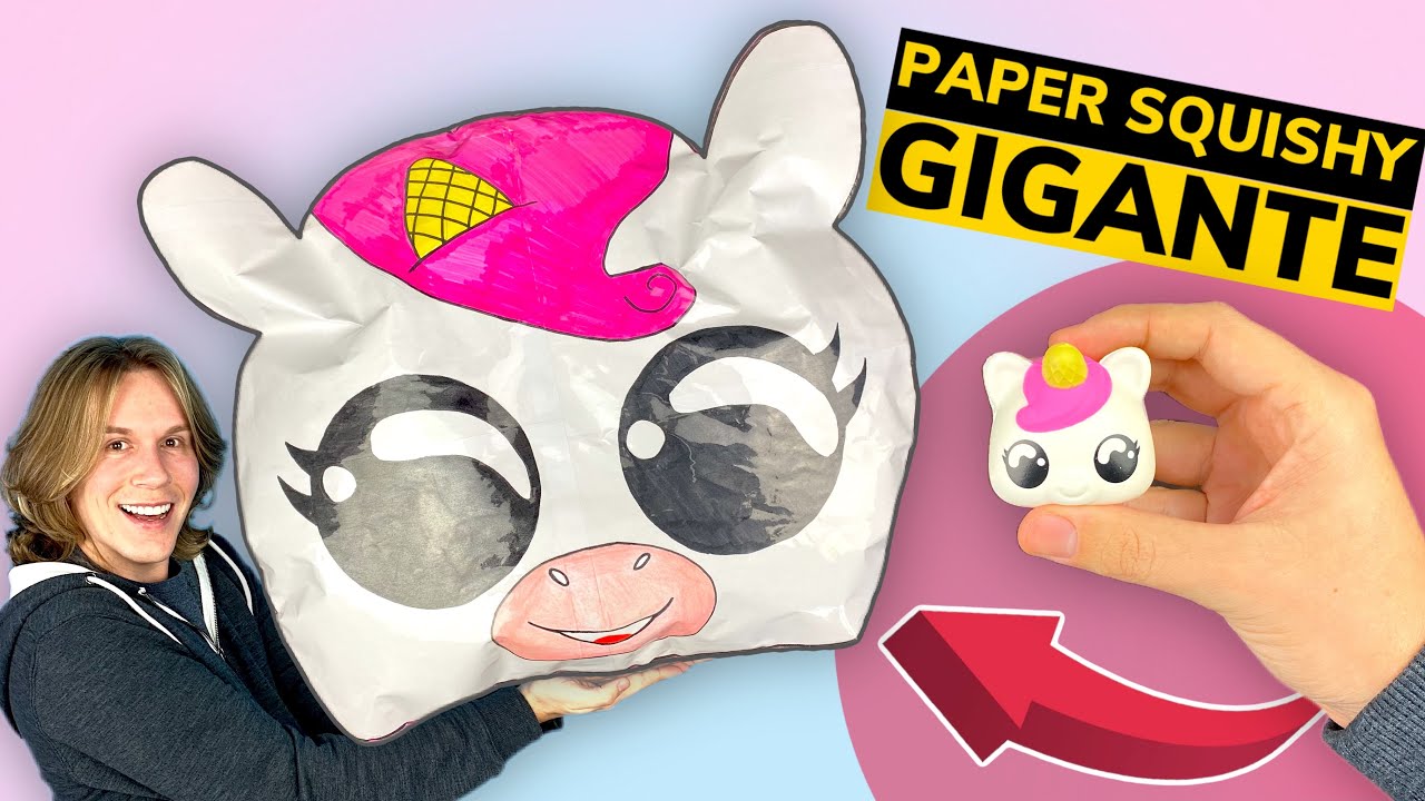 COMO FAZER PAPER SQUISHY GIGANTE | TIO LUCAS