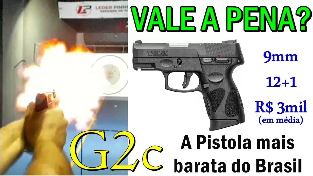 G2c vale a pena? Primeiros tiros e impressões. Dá p/ competir? Aceita recarga 9mm? Confiança e preço