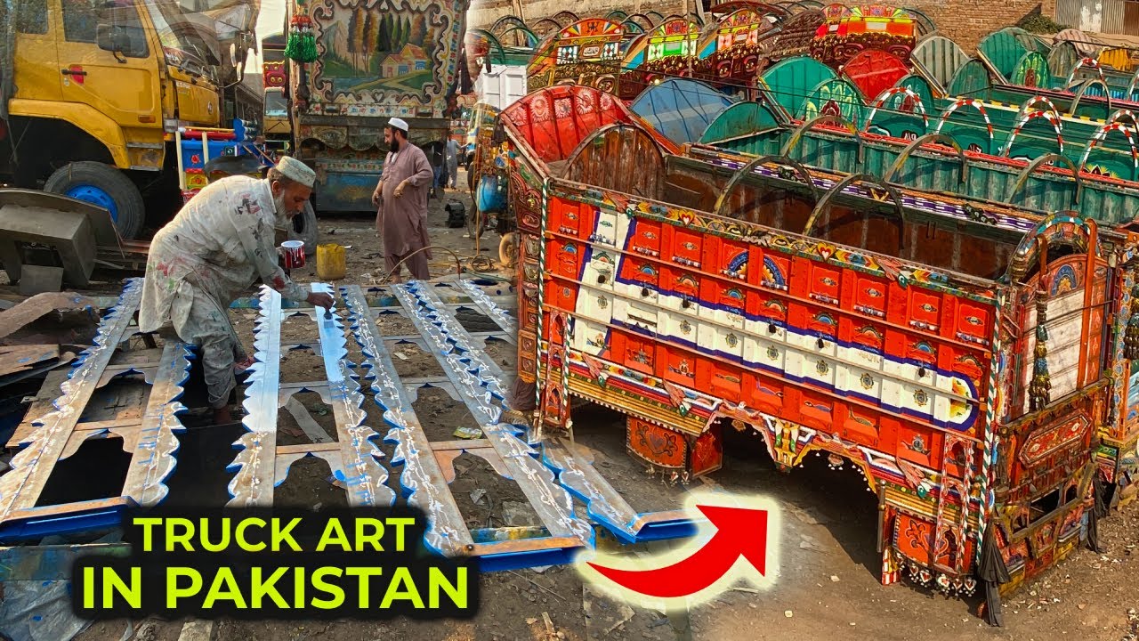 Restoration an old Bedford Truck With Pakistani Truck Art | Inside Factory Building Powerful Vehicle