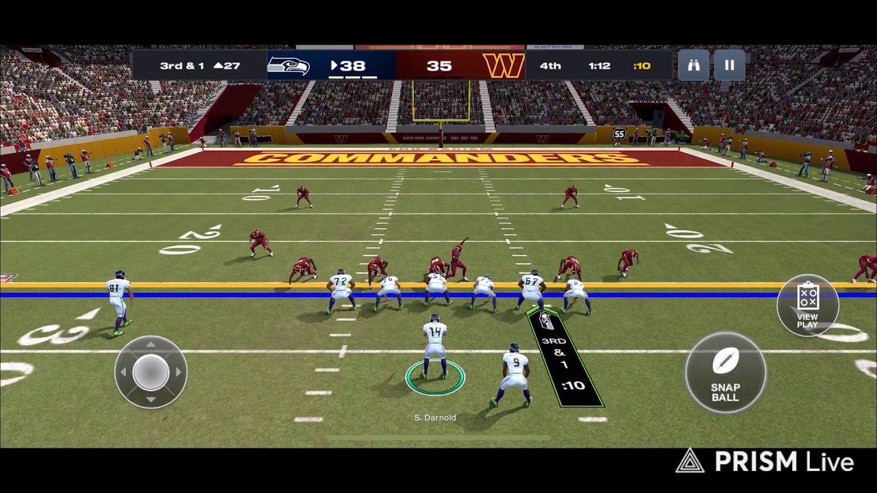Seahawks @ Commanders Week 15 Season 3