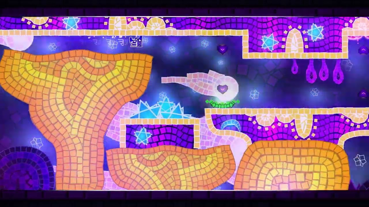 ''Starry Sandstream'' 100% by Furorem [3 Coins] | Geometry Dash