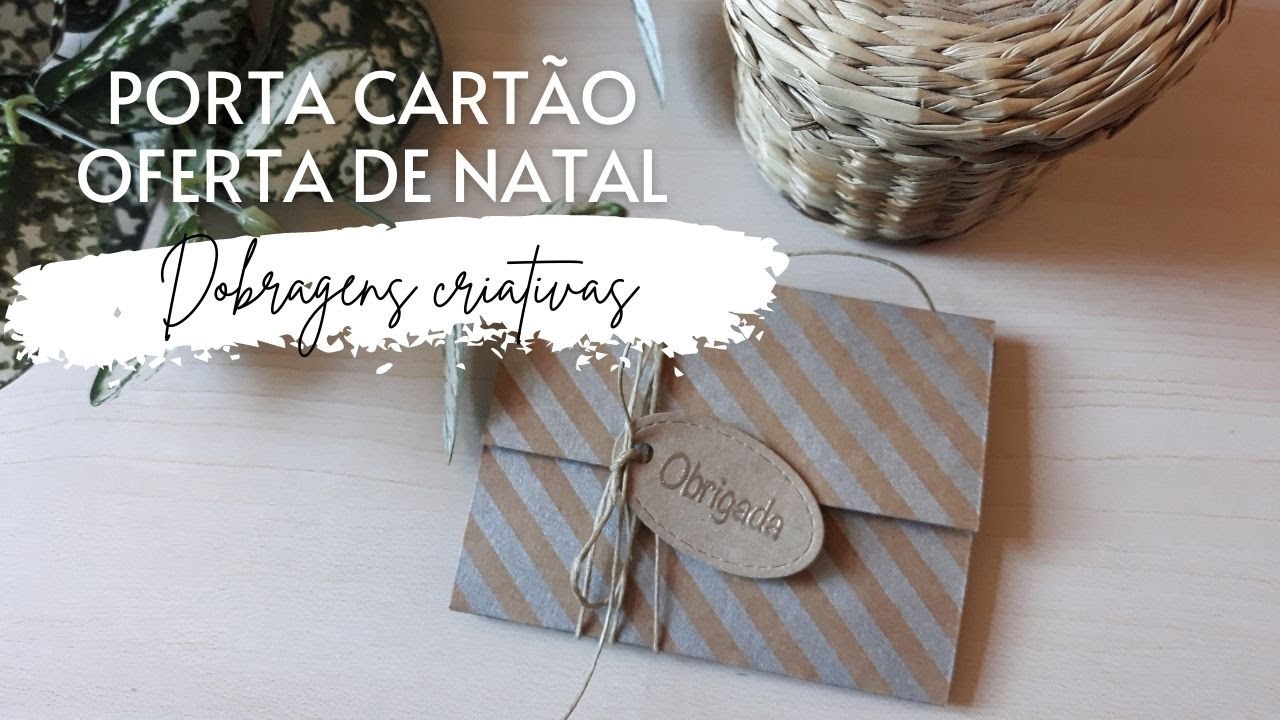Como Oferecer Um Cart&atilde;o Presente F&aacute;cil Parte I | Quick and Easy Gift Card Holder