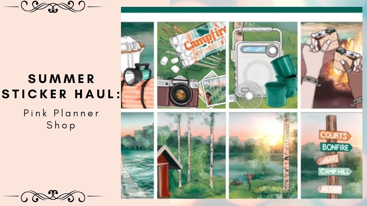 Chatty Summer Sticker Haul | Pink Planner Shop Stickers (& GIVEAWAY WINNER ANNOUNCED✨)