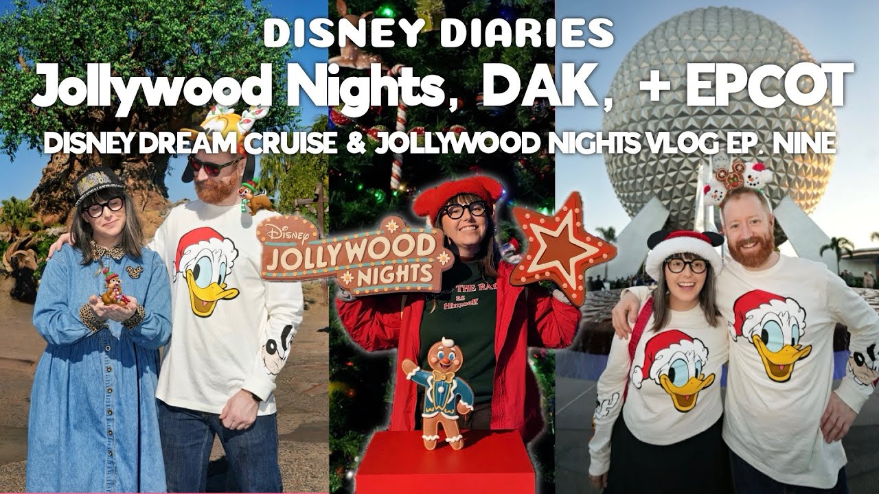 Disney World Holiday Vlog 🎄 | Jollywood Nights, EPCOT & Animal Kingdom | Cozy Vibes | Ep. 9