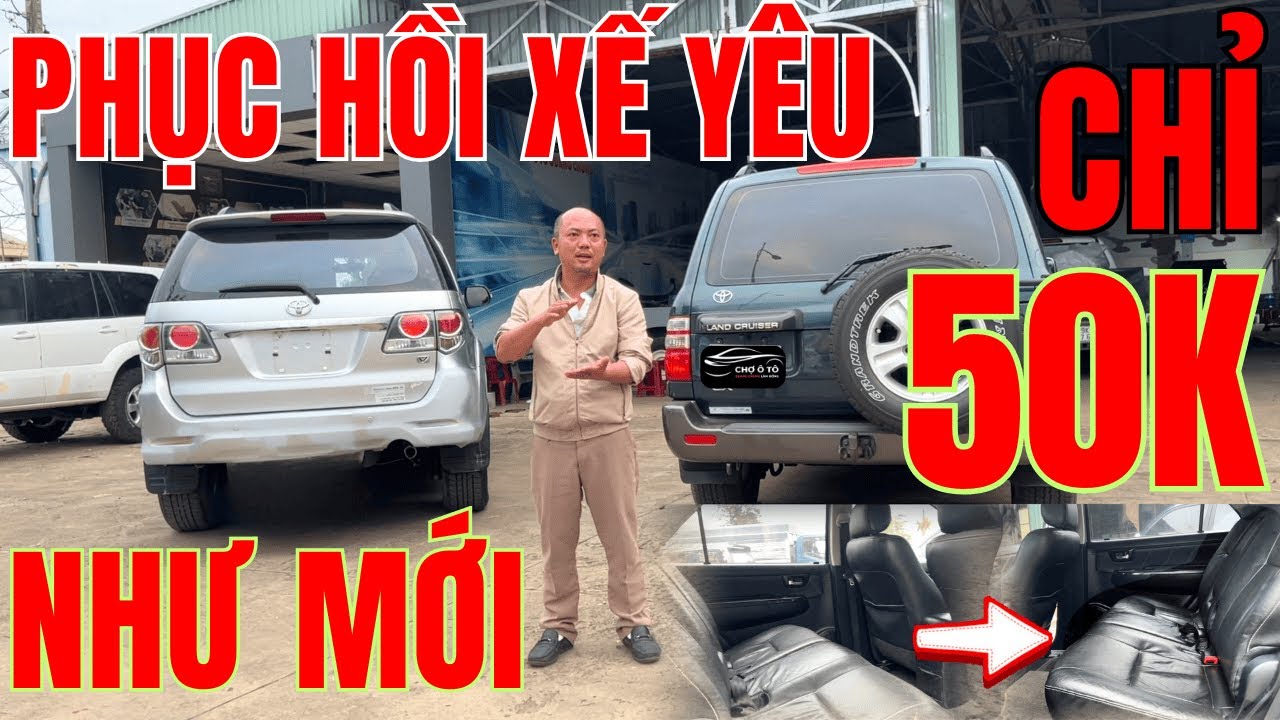 Phục hồi nội thất xe ô tô chỉ 50k tại nhà như mới -Toyota Fortuner 7 chỗ | Ô Tô Quang Chung Lâm Đồng