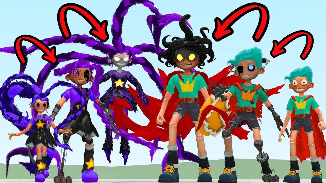 NEW EVOLUTION OF LILY LOVEBRAIDS VS EVOLUTION OF RORY LOVECAPE POPPY PLAYTIME 6 In Garry's Mod