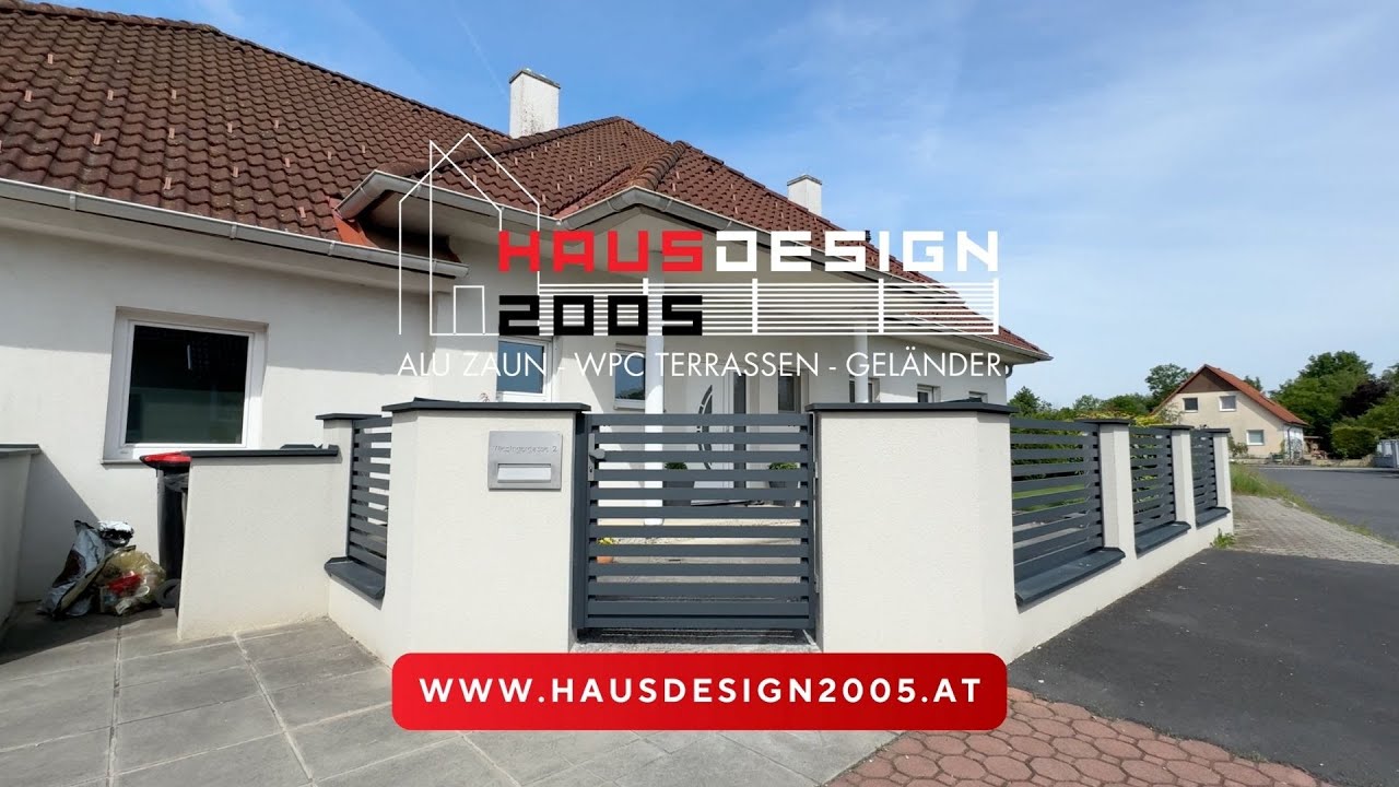 Aluminiumzaun-Montage | Hausdesign2005 |