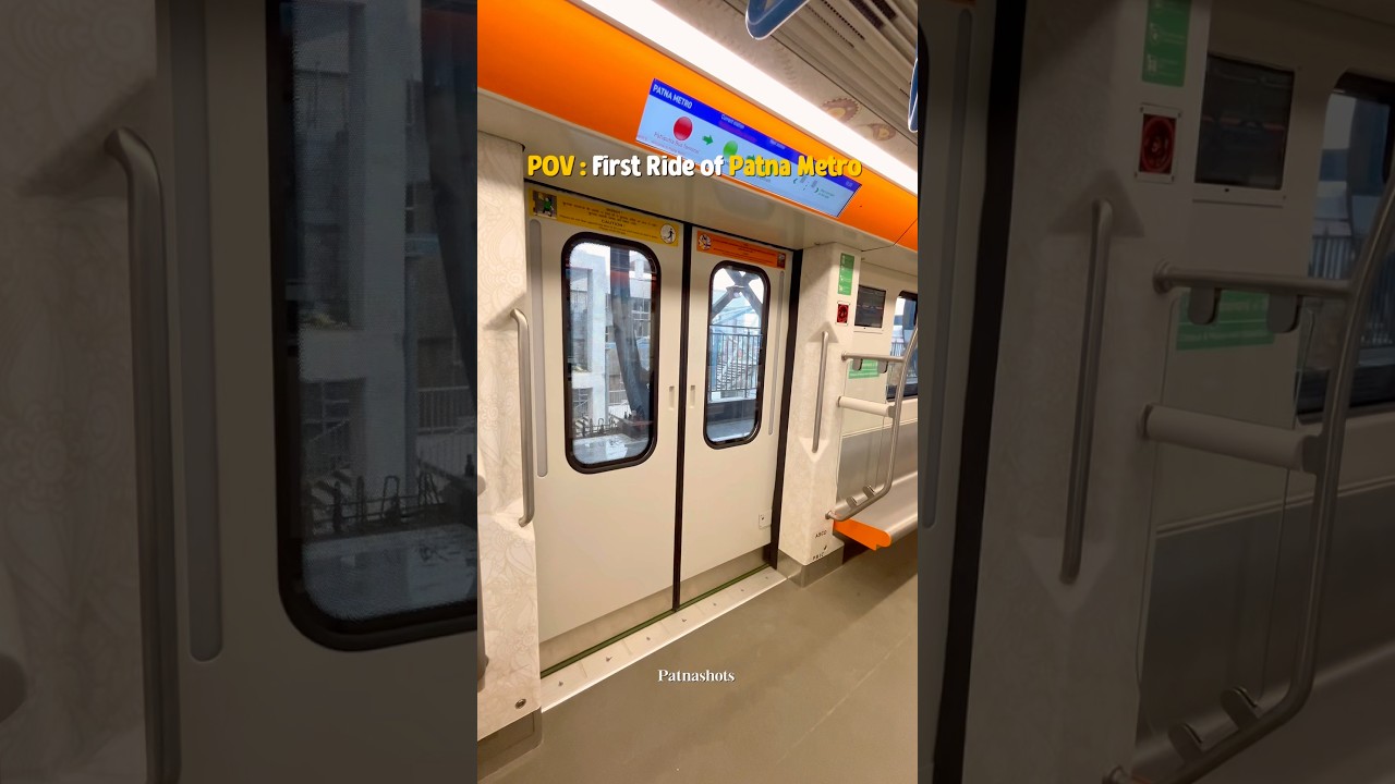 POV : First Ride of Patna Metro 🚇 #patnametro  #patna #metro #patnalikes #patnadiaries #patnacity