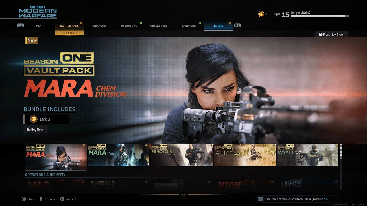 *NEW* MARA CHEM DIVISION BUNDLE in MODERN WARFARE! NEW SEASON 1 VAULT PACKS in MODERN WARFARE