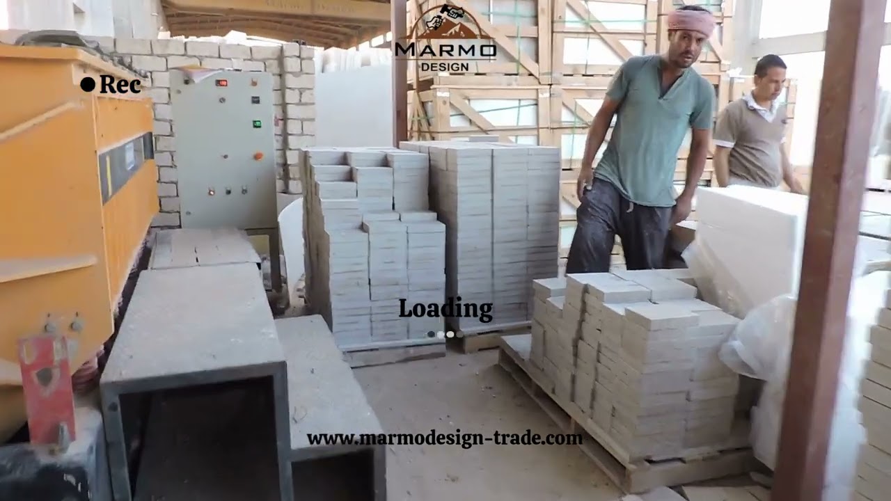 How Triesta Tumbled Tiles Are Made | Egyptian Limestone Factory Process