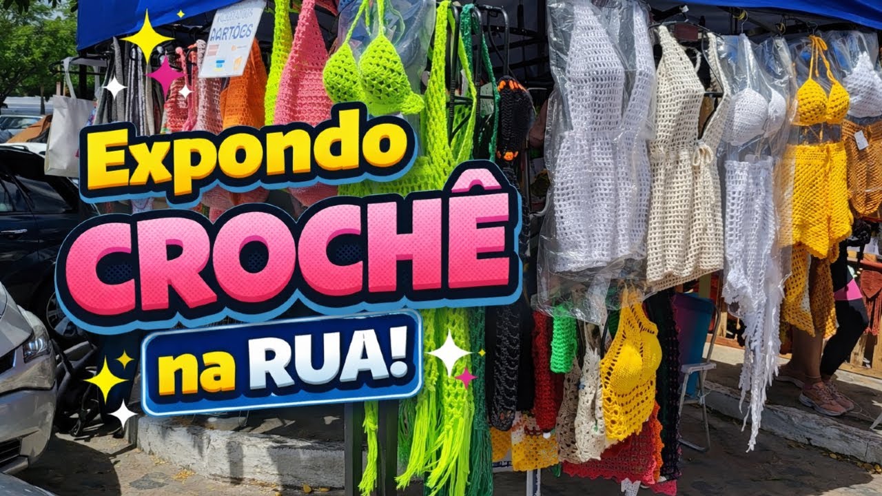 Expondo Crochê na rua: Mesmo com a reforma, o CROCHÊ NÃO  vai PARAR.👀🧶