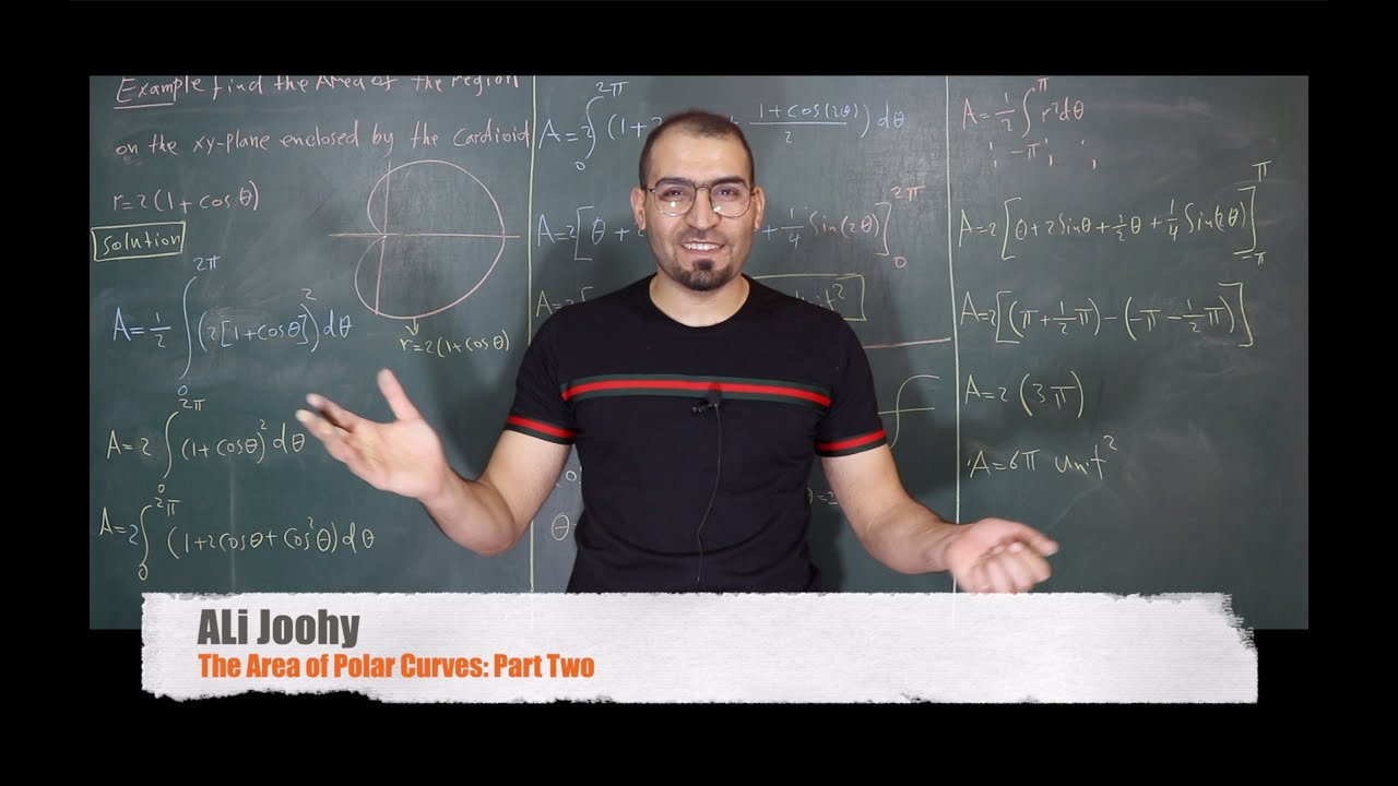 57-Area of Polar Curves (المساحات في المنحنيات القطبية): Part Two