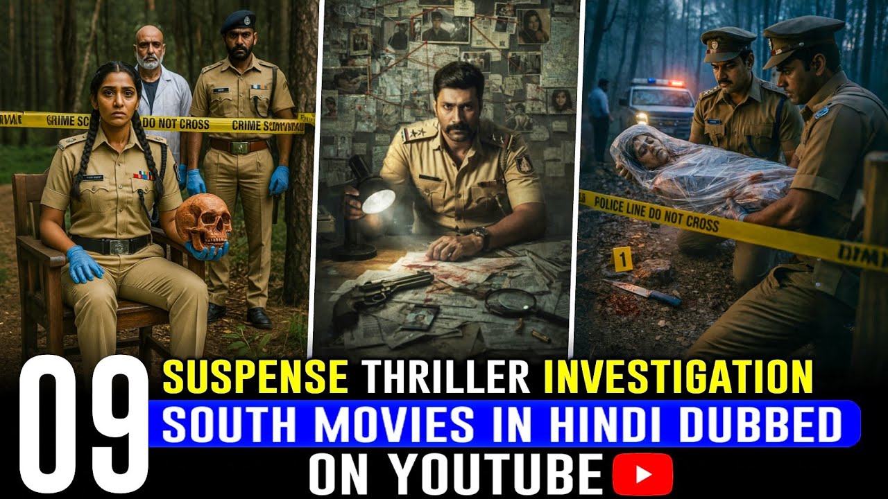 Top 9 New South Indian Suspense Thriller Movies in Hindi 2026 | South Murder Mystery Movies in Hindi